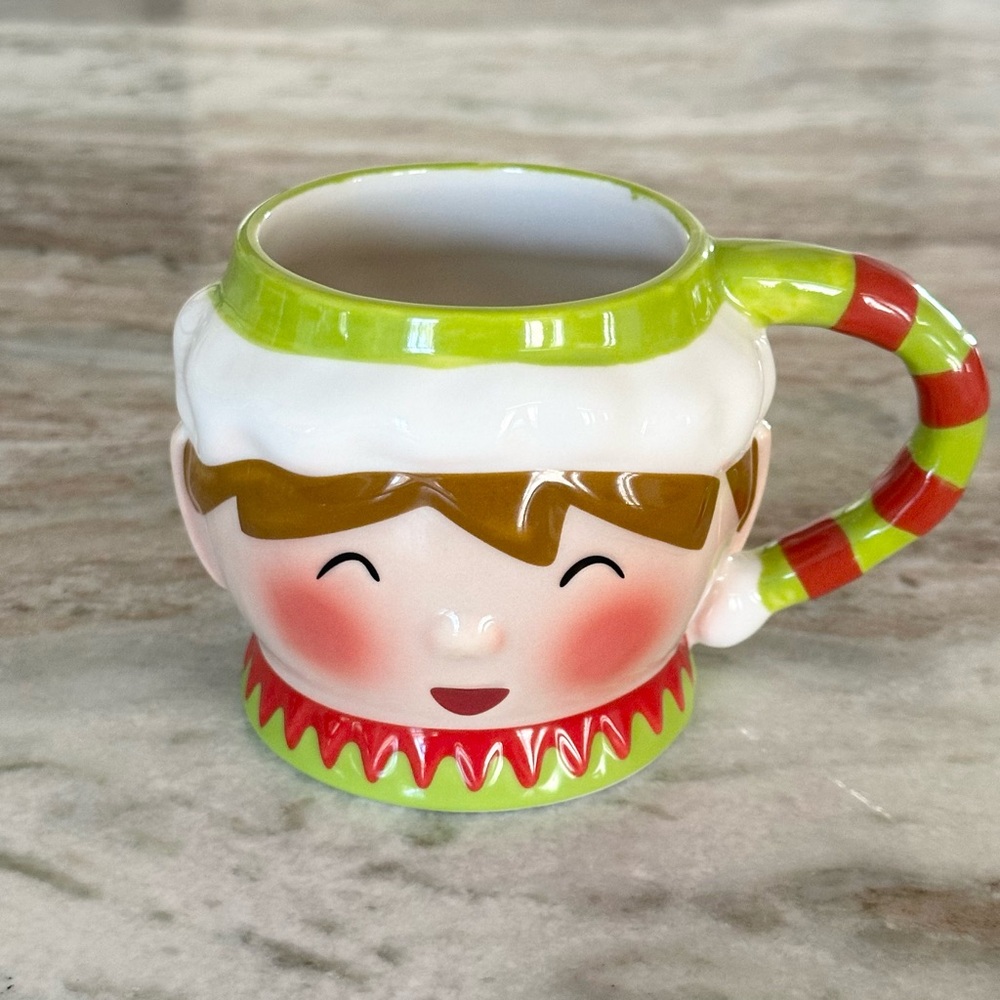 Holiday Elf Ceramic Christmas Mug